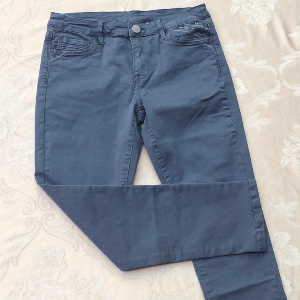 Soft Surroundings Blue-Steel Color Jeans